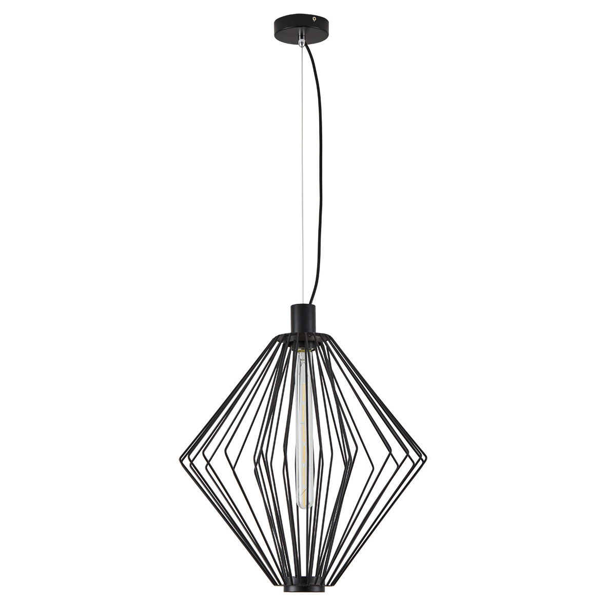 Φωτιστικό Οροφής Μονόφωτο Homelighting Med 77-8229 Black