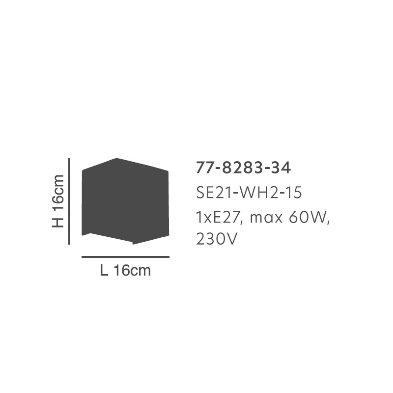 Απλίκα Τοίχου Homelighting Seraph 77-8283 White Φωτιστικά Απλίκες Spitishop
