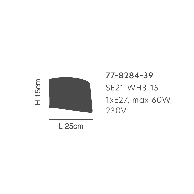 Απλίκα Τοίχου Homelighting Seraph 77-8284 White Φωτιστικά Απλίκες Spitishop