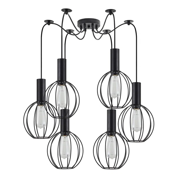 Φωτιστικό Οροφής Πολύφωτο Homelighting 77-8534 Black