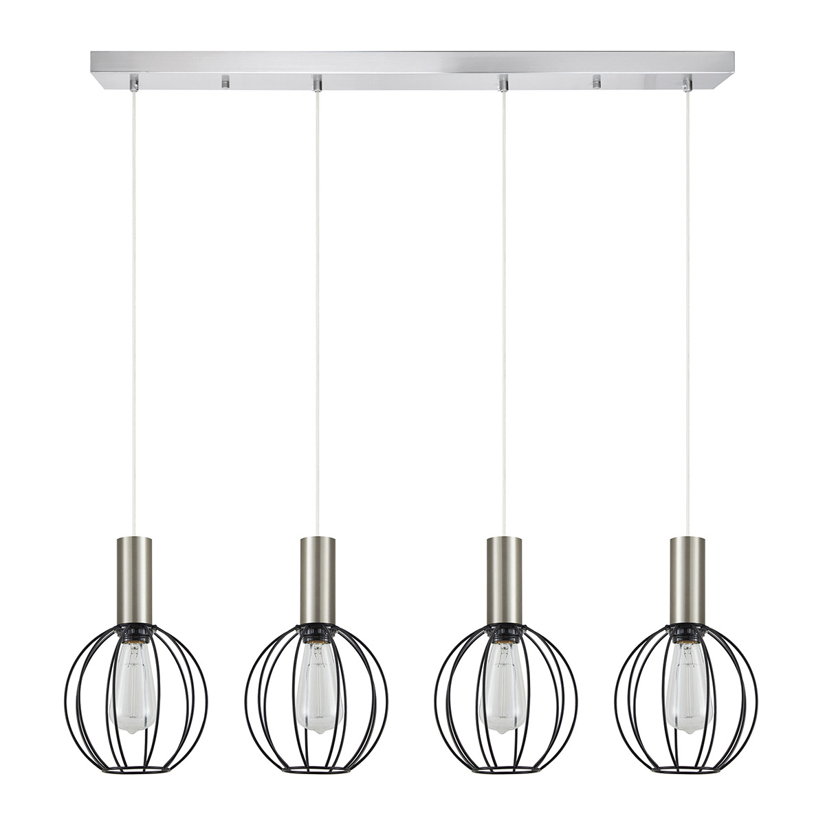 Φωτιστικό Οροφής Πολύφωτο Homelighting 77-8448 Nickel