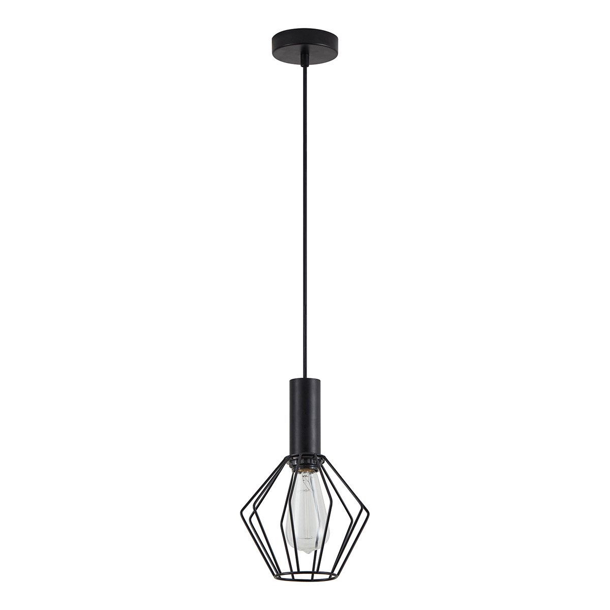 Φωτιστικό Οροφής Μονόφωτο Homelighting 77-8526 Black