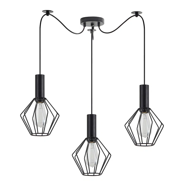 Φωτιστικό Οροφής Τρίφωτο Homelighting 77-8528 Black
