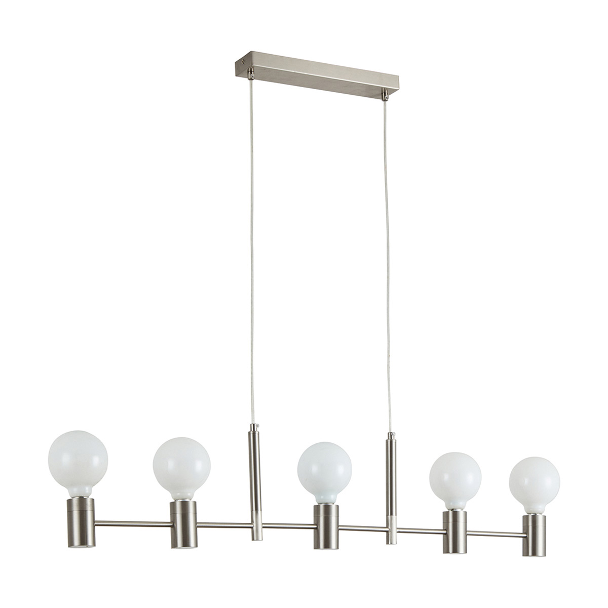 Φωτιστικό Οροφής Πολύφωτο Homelighting Adept 77-8248 Nickel