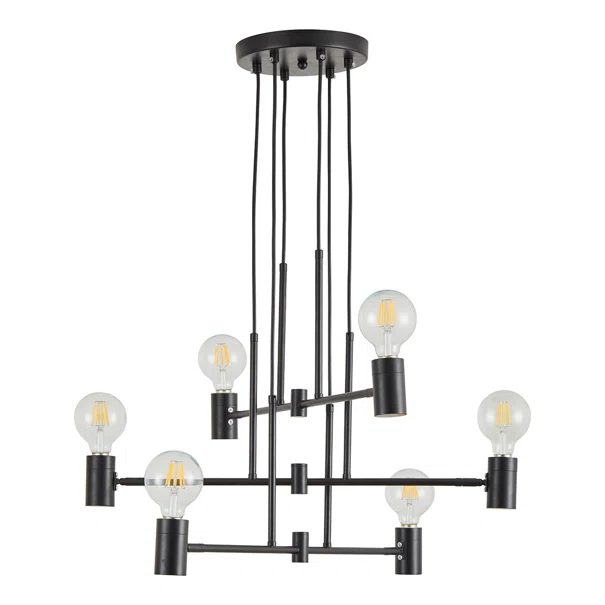 Φωτιστικό Οροφής Πολύφωτο Homelighting Adept 77-8250 Black