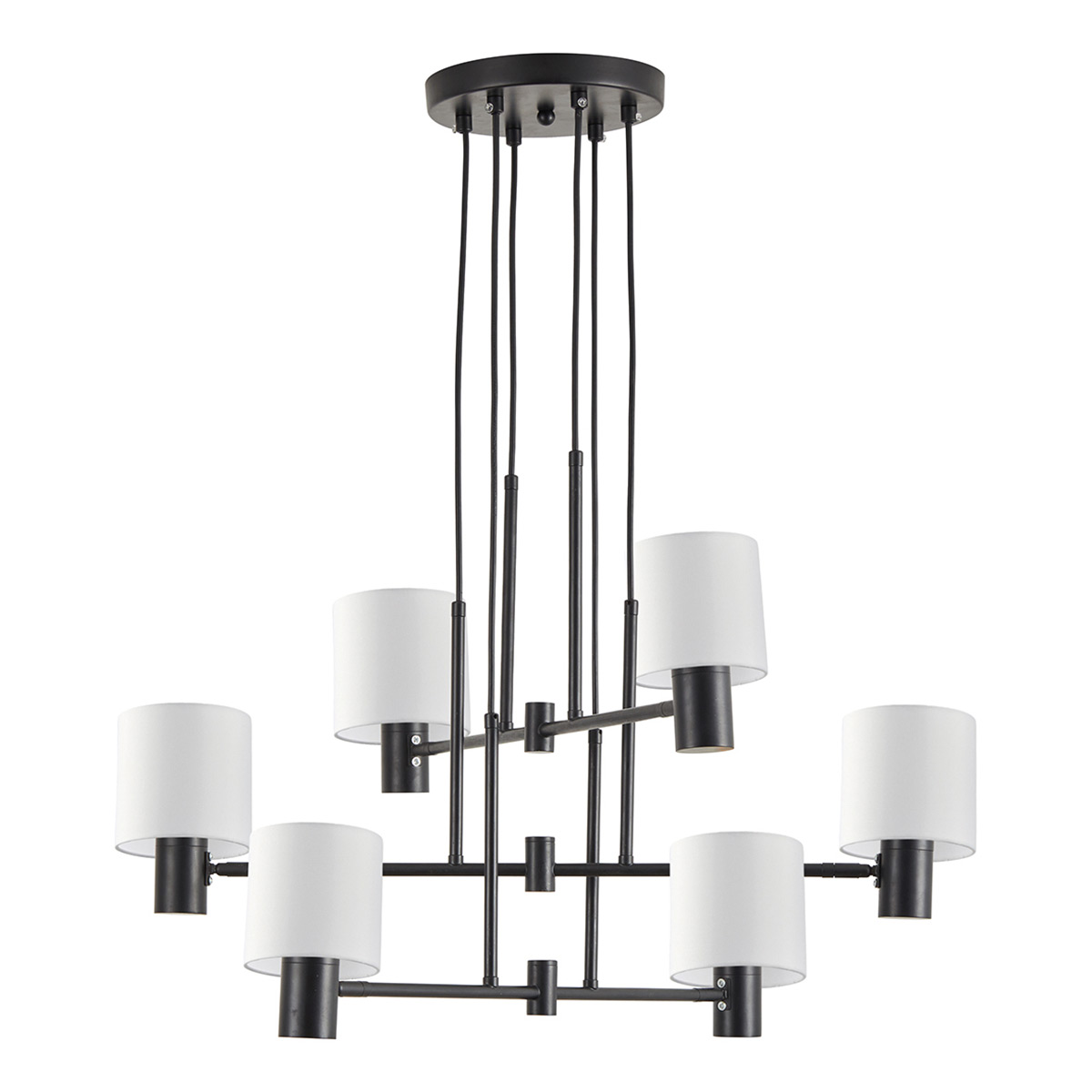 Φωτιστικό Οροφής Πολύφωτο Homelighting 77-8295 Black/White