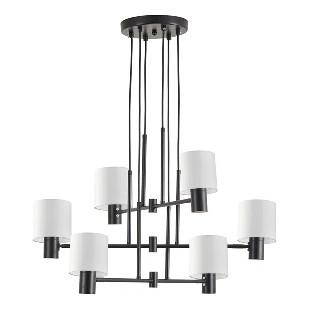Φωτιστικό Οροφής Πολύφωτο Homelighting 77-8295 Black/White