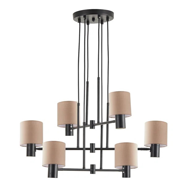 Φωτιστικό Οροφής Πολύφωτο Homelighting 77-8872 Black/Brown