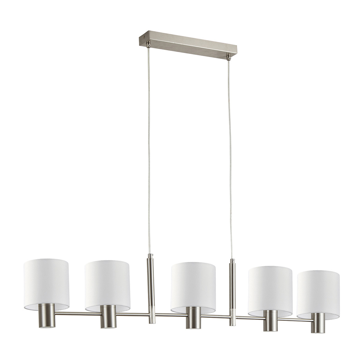 Φωτιστικό Οροφής Πολύφωτο Homelighting 77-8290 Nickel/White