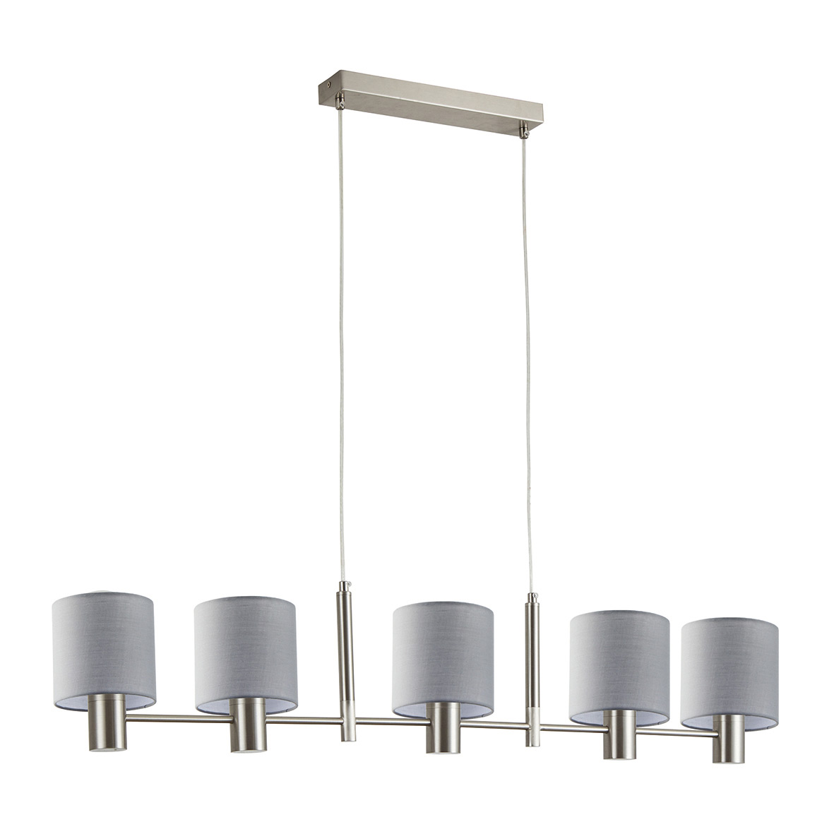Φωτιστικό Οροφής Πολύφωτο Homelighting 77-8291 Nickel/Grey
