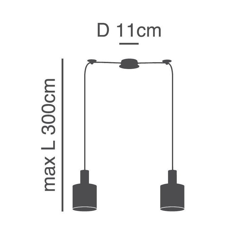 Φωτιστικό Οροφής Δίφωτο Homelighting 77-8431 Nickel Brown Φωτιστικά Κρεμαστά Spitishop