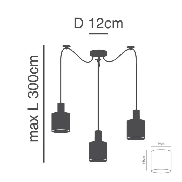 Φωτιστικό Οροφής Τρίφωτο Homelighting 77-8507 Black/White