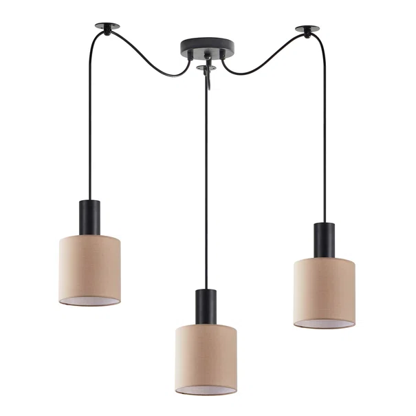 Φωτιστικό Οροφής Τρίφωτο Homelighting 77-8521 Black/Brown
