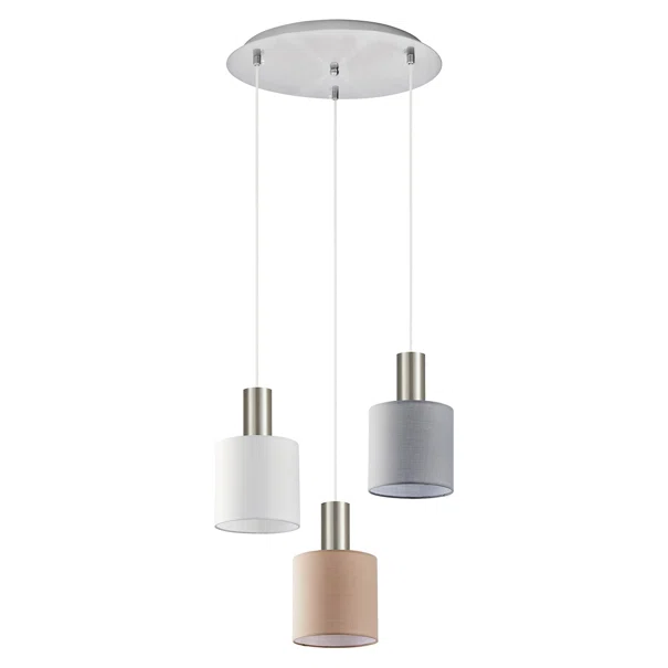 Φωτιστικό Οροφής Τρίφωτο Homelighting 77-8930 Flex Nickel