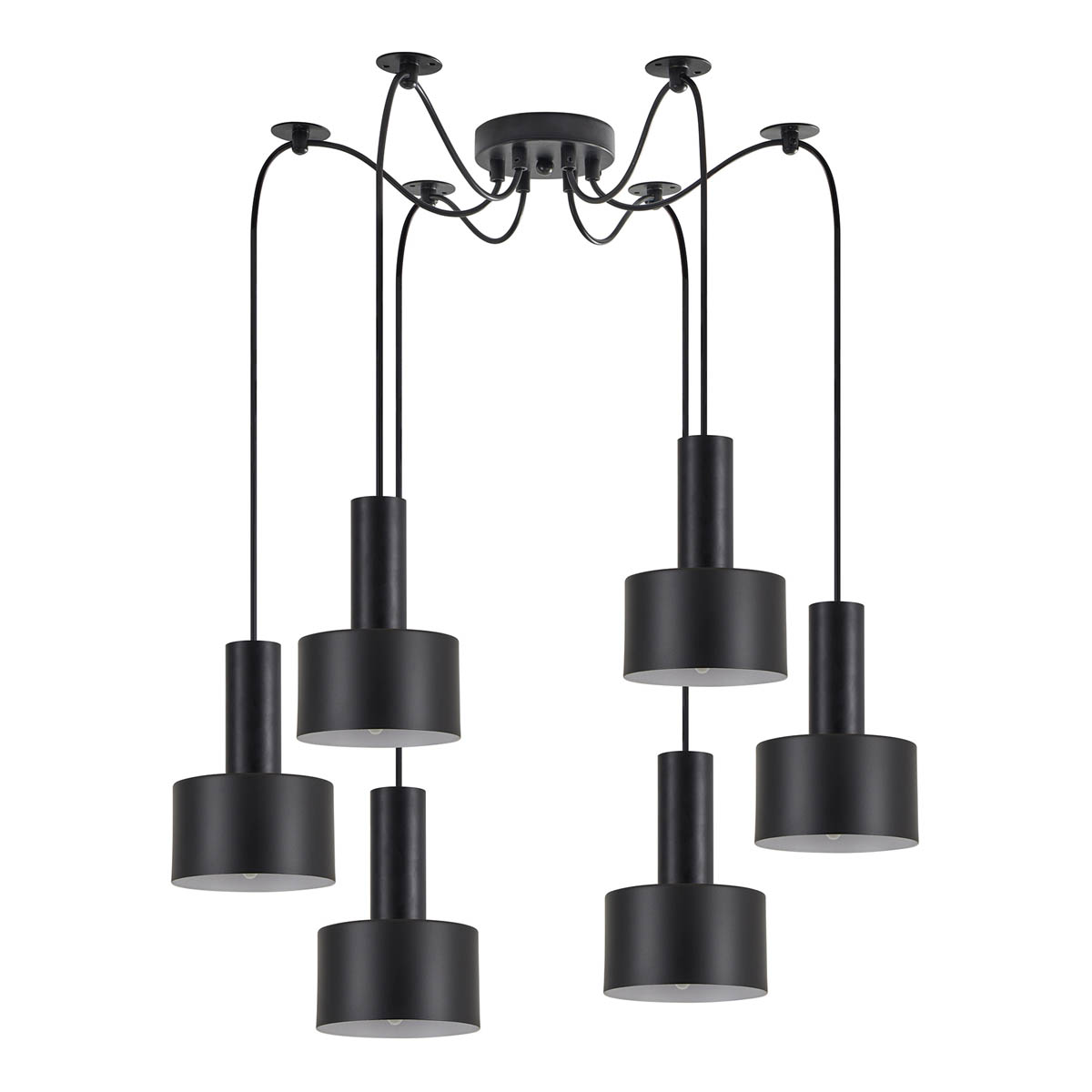 Φωτιστικό Οροφής Πολύφωτο Homelighting 77-8541 Black