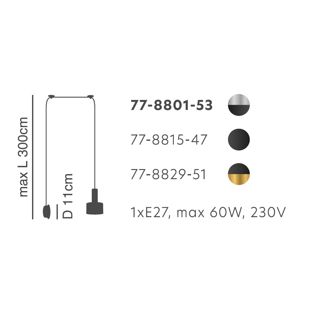 Απλίκα Τοίχου Homelighting 77-8801 Nickel Black Φωτιστικά Μοντέρνα Spitishop