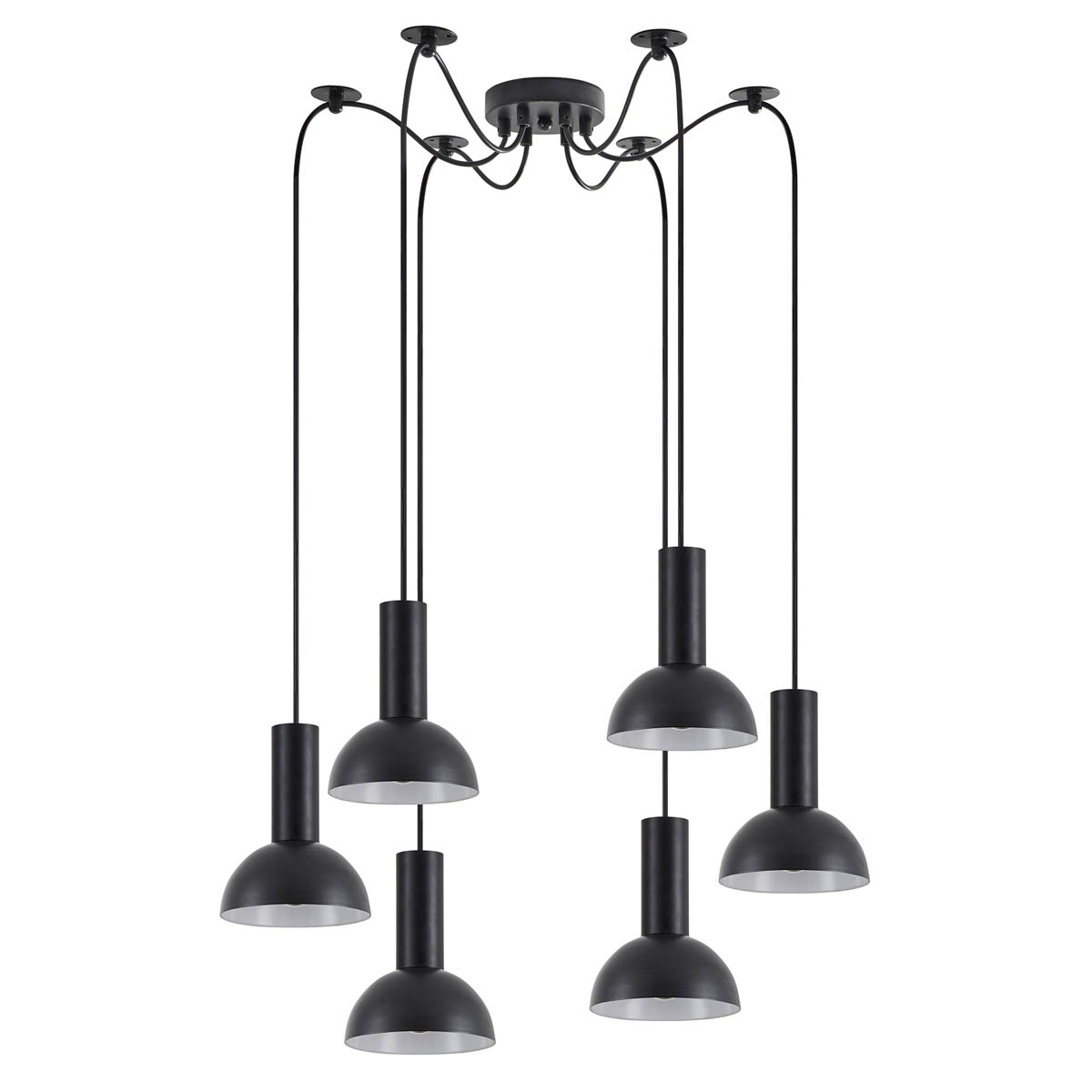 Φωτιστικό Οροφής Πολύφωτο Homelighting 77-8555 Black