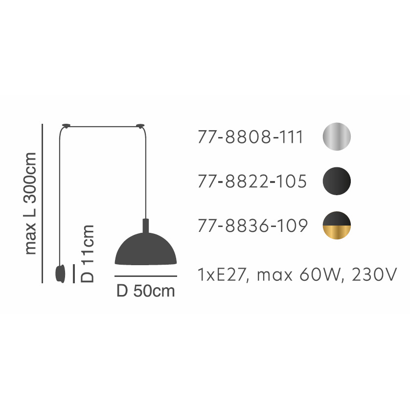 Απλίκα Τοίχου Homelighting 77-8808 Nickel Black Φωτιστικά Μοντέρνα Spitishop