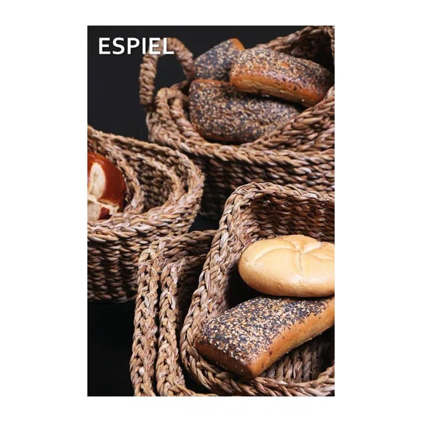 Καλάθι Ψωμιού Με Χερούλια Espiel Seagrass Small KAG128