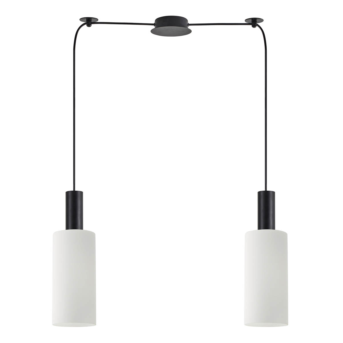 Φωτιστικό Οροφής Δίφωτο Homelighting 77-8564 Black/White