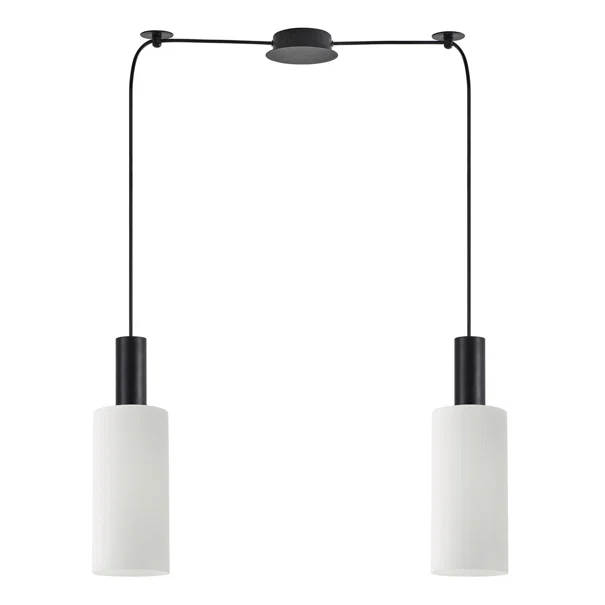 Φωτιστικό Οροφής Δίφωτο Homelighting 77-8564 Black/White