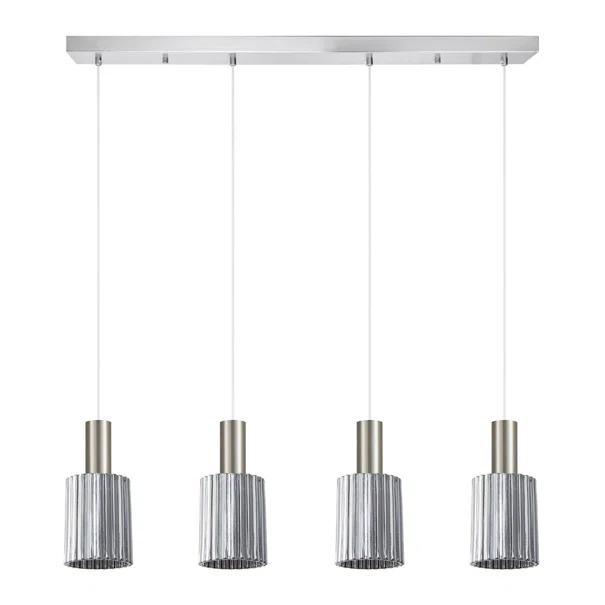 Φωτιστικό Οροφής Πολύφωτο Homelighting 77-8398 Nickel/Smoked