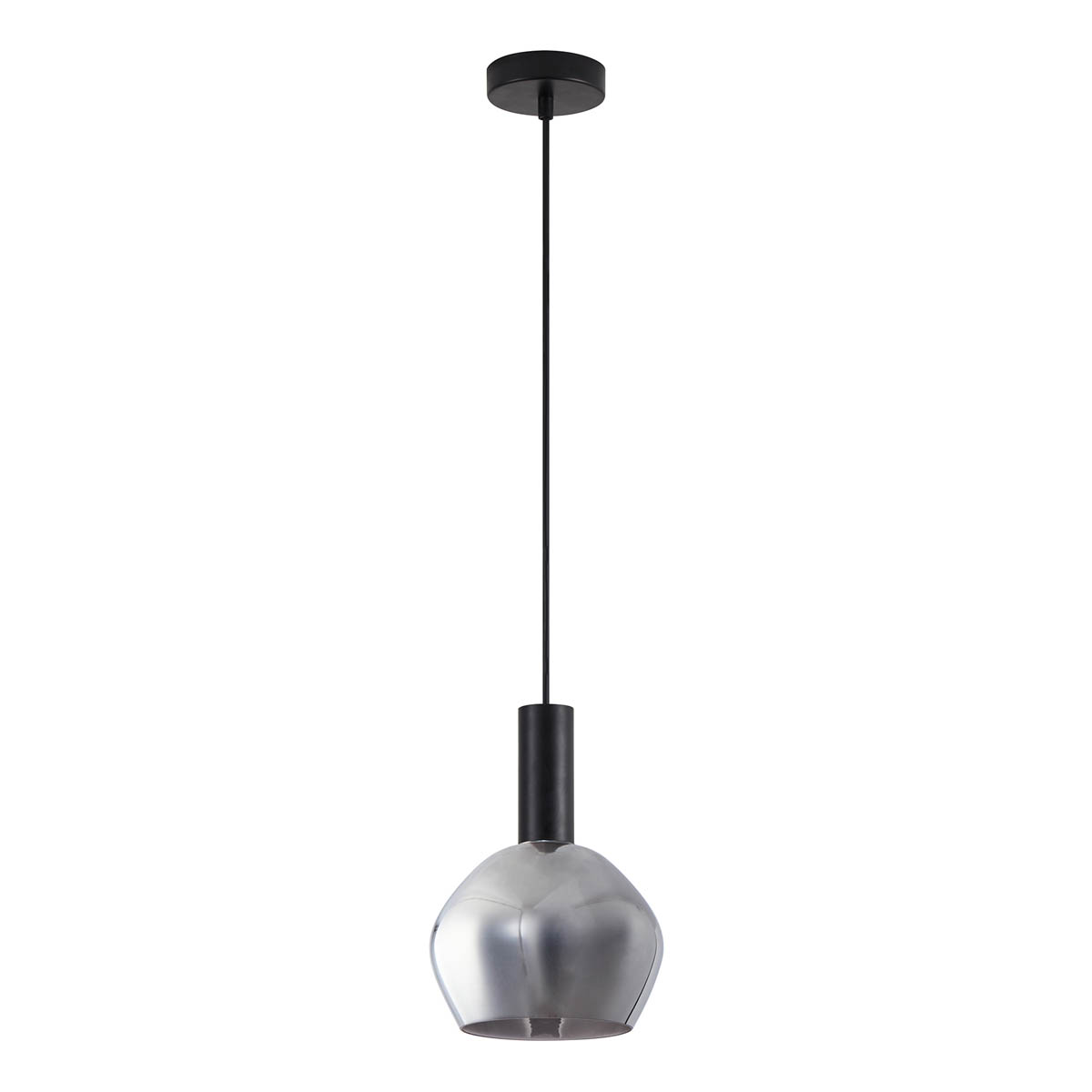 Φωτιστικό Οροφής Μονόφωτο Homelighting 77-8490 Black/White