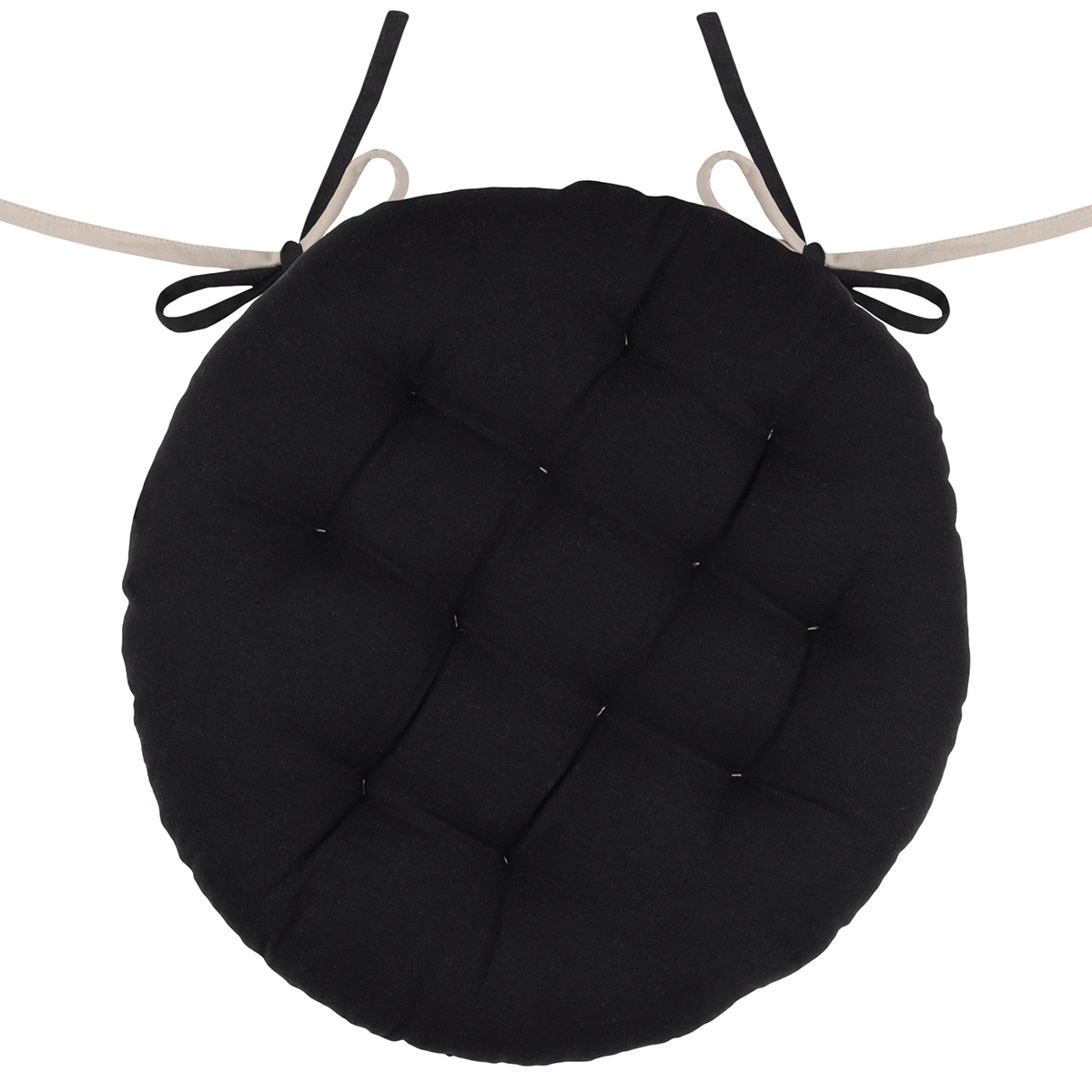 Μαξιλάρι Καρέκλας 2 Όψεων (Φ38) S-F Ronde Noir/Lin CU1490261GAL-R