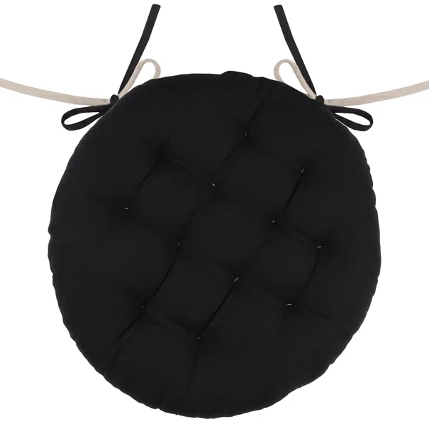 Μαξιλάρι Καρέκλας 2 Όψεων (Φ38) S-F Ronde Noir/Lin CU1490261GAL-R