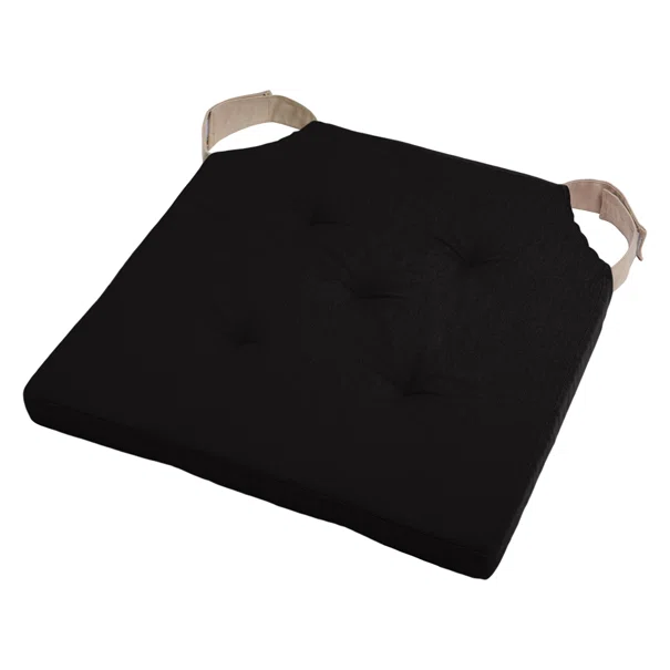 Μαξιλάρι Καρέκλας (38x38x4) S-F Duo Noir/Lin CU1490261GAL-V