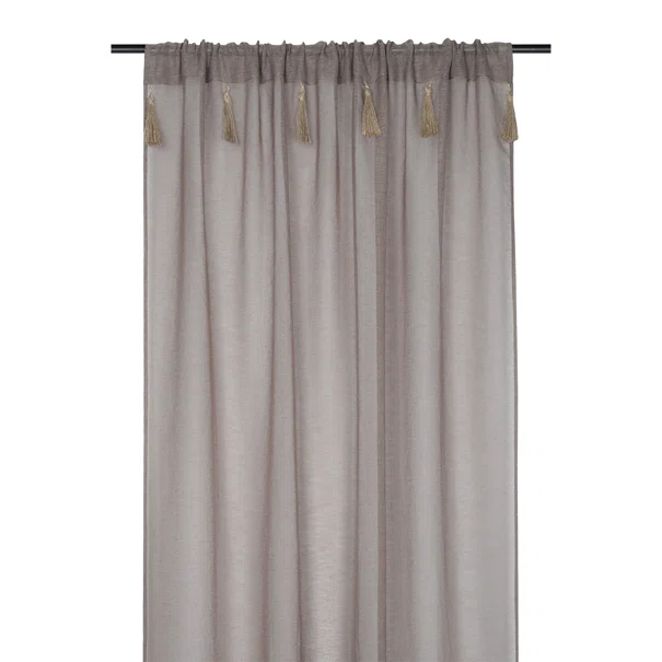 Κουρτίνα (140x260) Με Τούνελ S-F Ibiza Taupe R6B220003VL
