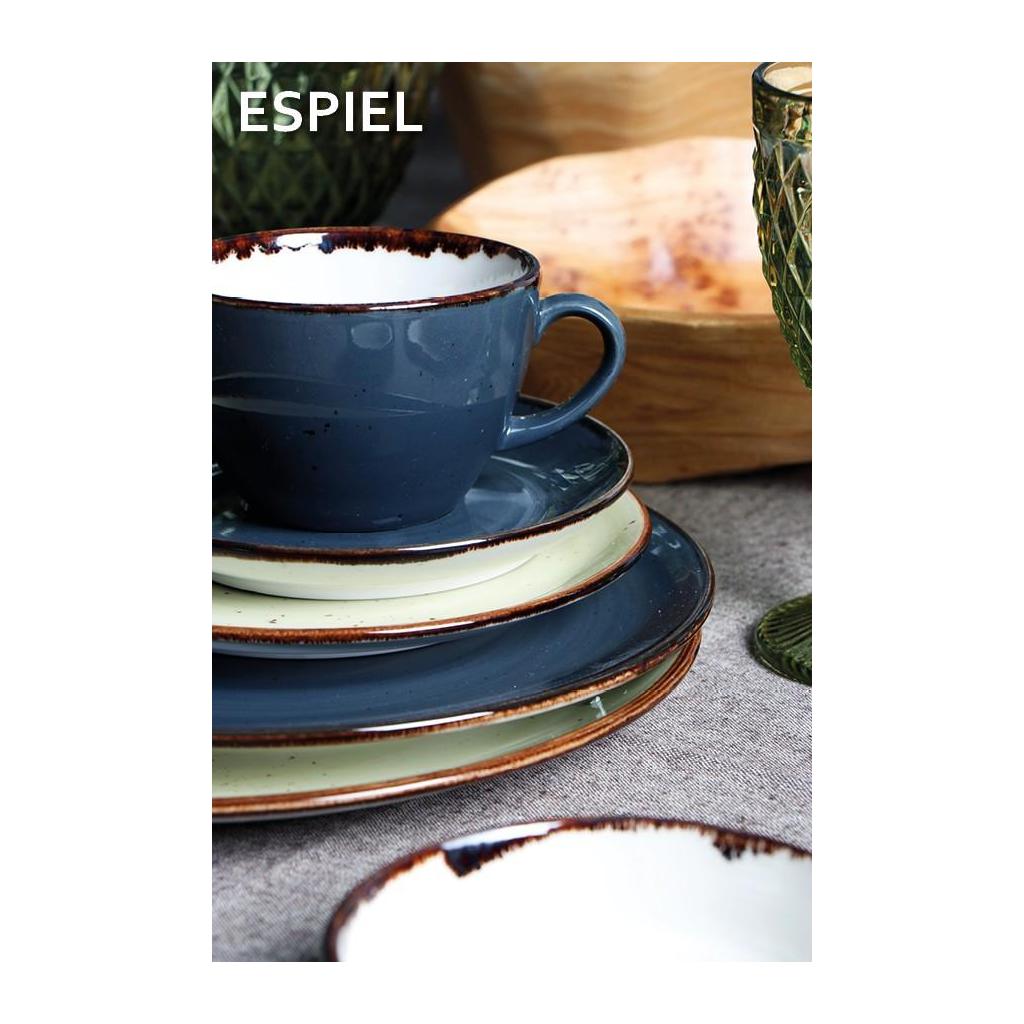 Πιάτο Φαγητού Ρηχό (Φ25) Espiel Terra Grey Tlg101K6 Είδη Σερβιρίσματος Πιάτα & Σερβίτσια Ρηχά Spitishop