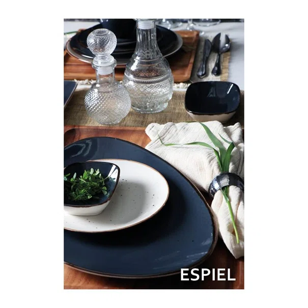 Πιάτο Φαγητού Ρηχό (Φ25) Espiel Terra Grey TLG101K6