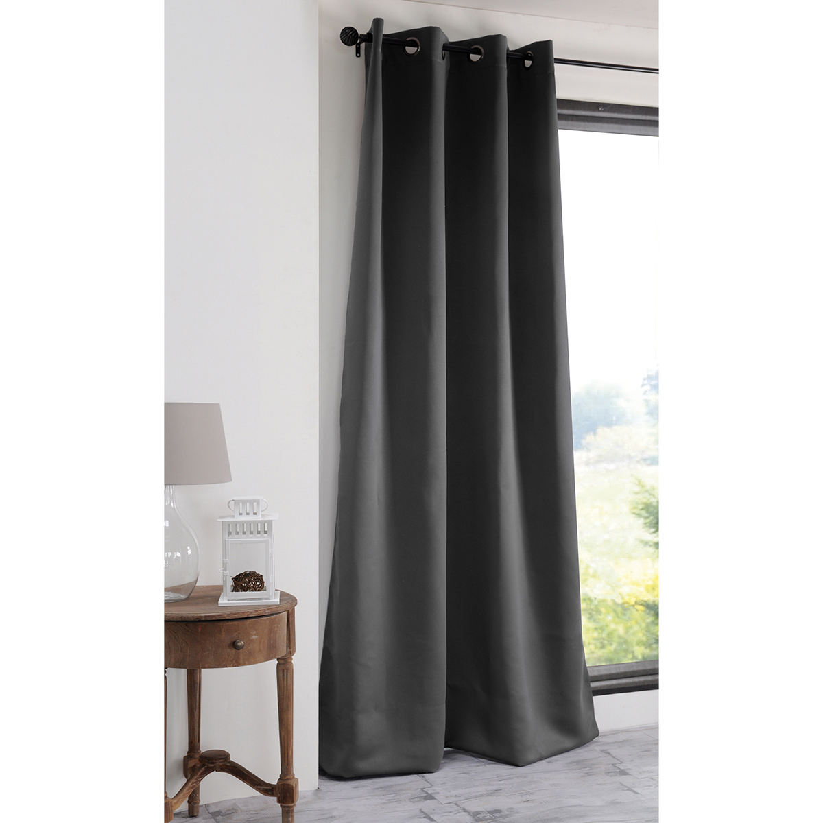 Κουρτίνα (135x250) Με Τρουκς S-F Notte Anthracite R61840006