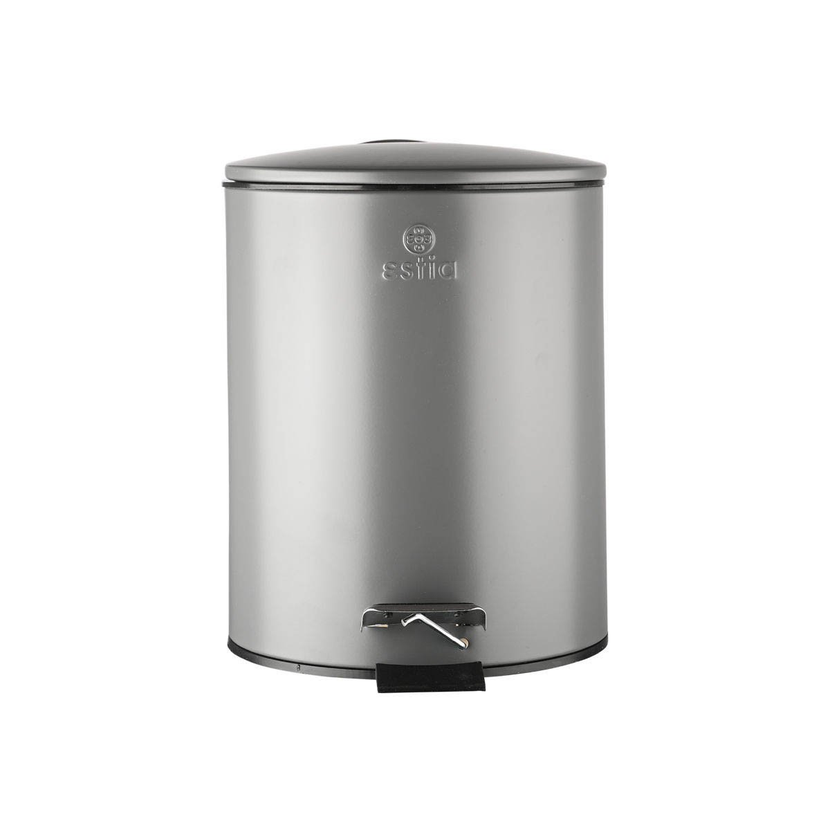 Κάδος Απορριμμάτων Μπάνιου (Φ20x28) Homely 5lt Classic Grey Matt 02-3753