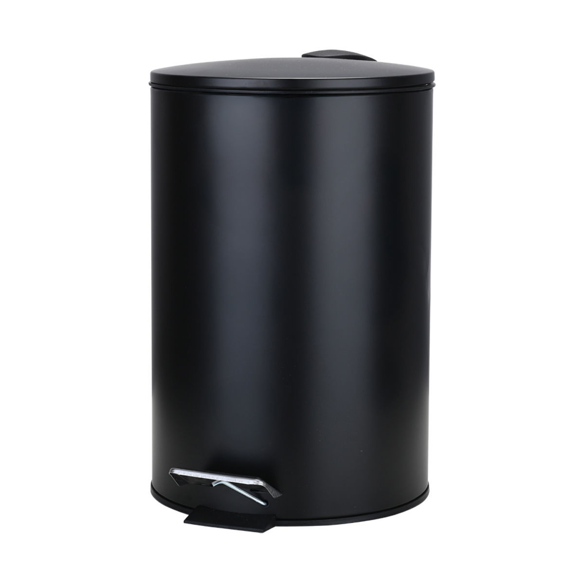 Κάδος Απορριμμάτων Μπάνιου (Φ20x28) Homely 5lt Classic Black Matt 02-3791