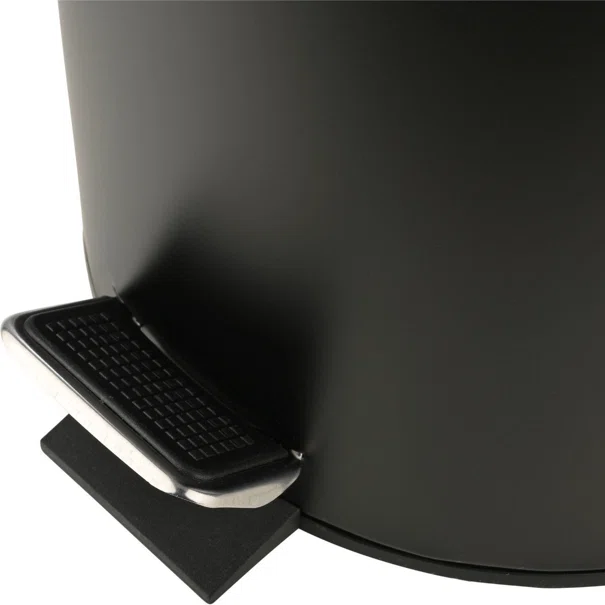 Κάδος Απορριμμάτων Μπάνιου (Φ20x28) Homely 5lt Classic Black Matt 02-3791