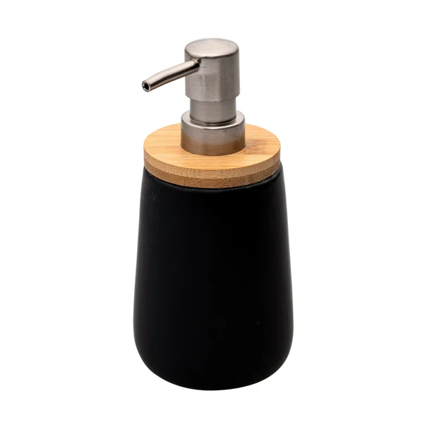 Dispenser Μπάνιου 360ml Estia Bamboo Black 02-4590