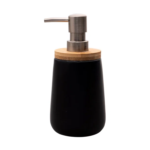 Dispenser Μπάνιου 360ml Estia Bamboo Black 02-4590