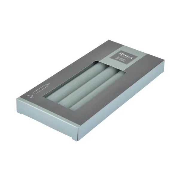 Κεριά Για Κηροπήγιο 20εκ. (Σετ 5τμχ) L-C Essentiel Gris 6BGT101GR