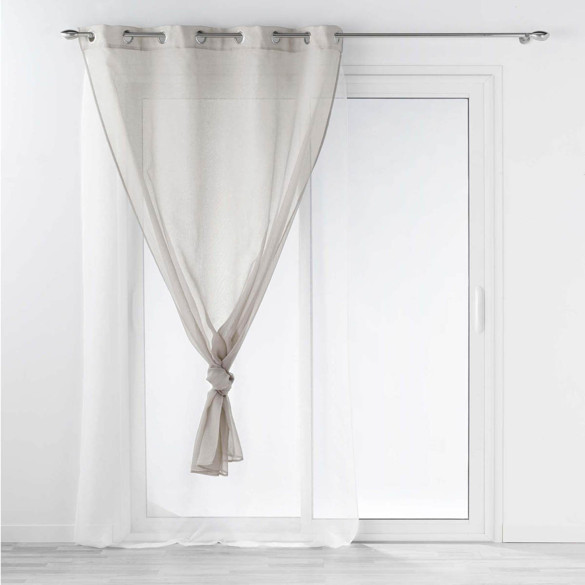 Κουρτίνα Διπλή (140X240) με Τρουκς L-C Duetto Gris Blanc 1627410 Κουρτίνες Μονόχρωμες Spitishop