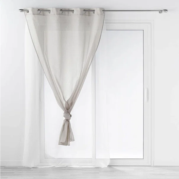 Κουρτίνα Διπλή (140x240) Με Τρουκς L-C Duetto Gris/Blanc 1627410