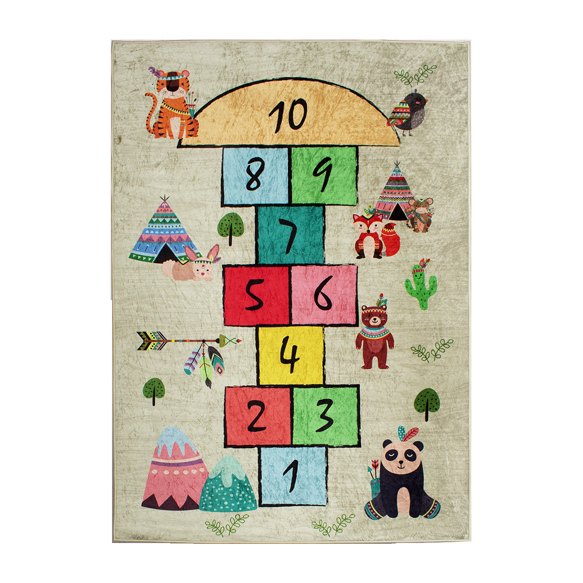 Παιδικό Χαλί (135X200) Dimcol Hopscotch 284 Χαλιά Παιδικά για Κορίτσια Spitishop