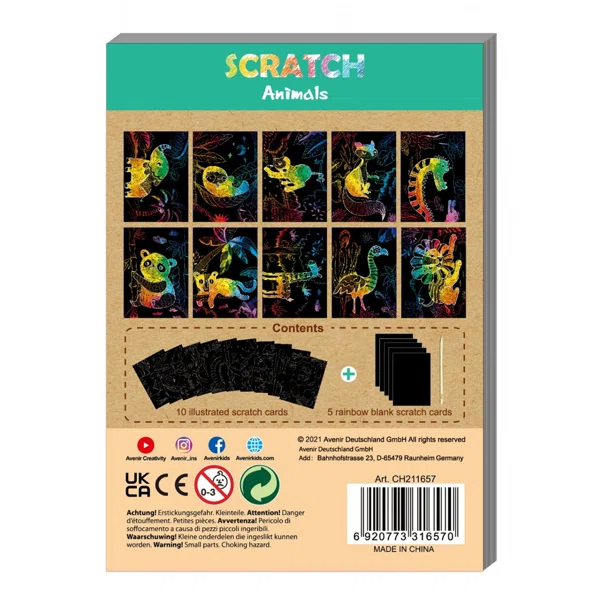 Ζωγραφική Scratch Avenir Forest Animals