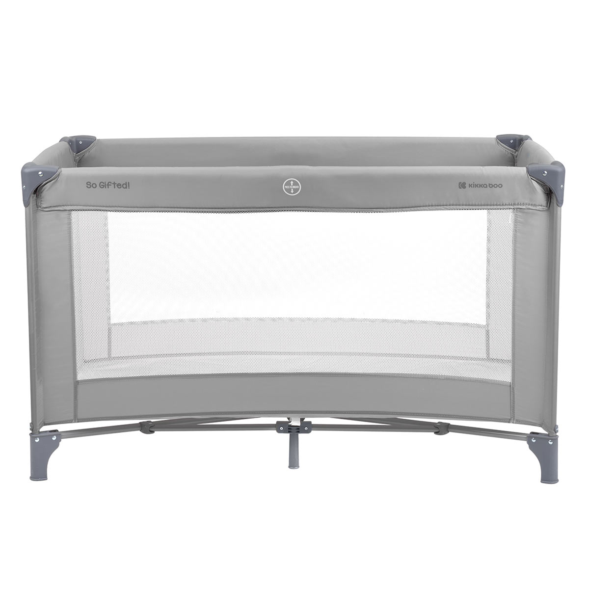 Παρκοκρέβατο (6+ Μηνών/Έως 15kg) Kikka Boo So Gifted Grey 2023