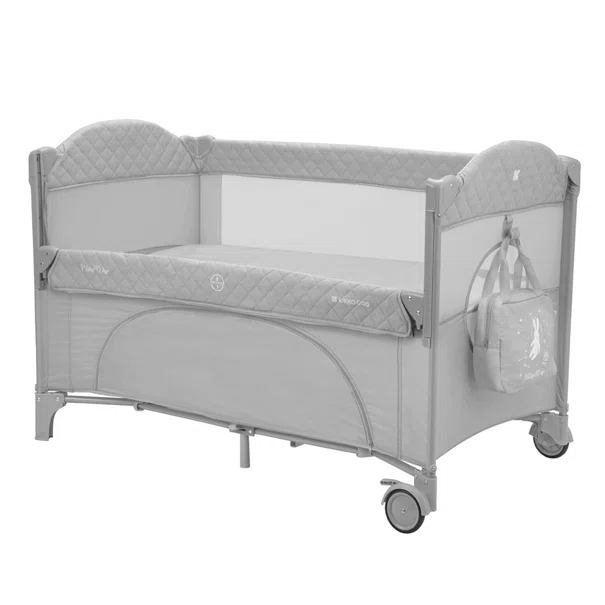 Παρκοκρέβατο 2 Θέσεων (0+ Μηνών/Έως 15kg) Kikka Boo Milky Way Grey 2023