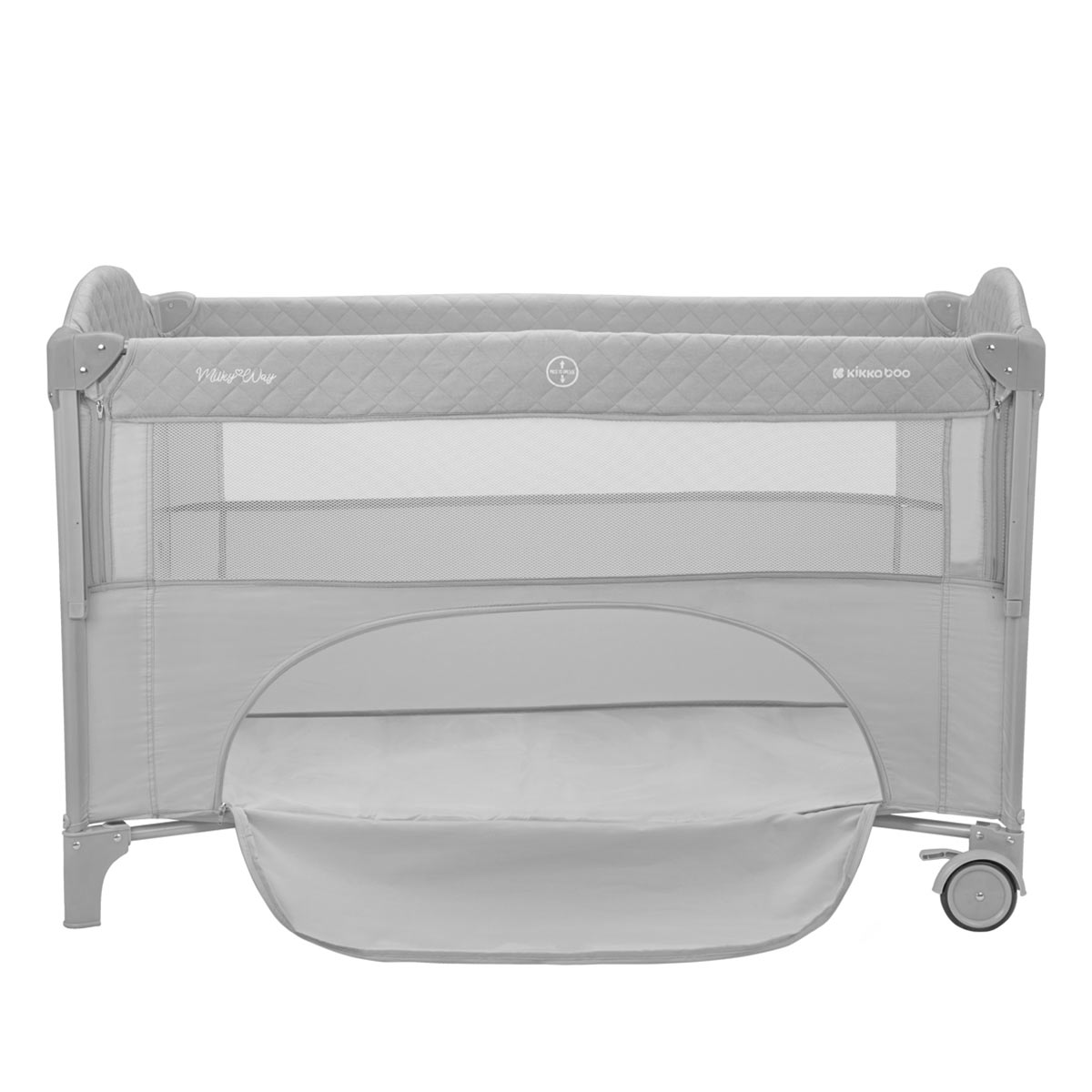 Παρκοκρέβατο 2 Θέσεων (0+ Μηνών Έως 15Kg) Kikka Boo Milky Way Grey 2023 Βρεφικά Παρκοκρέβατα Μωρού Spitishop