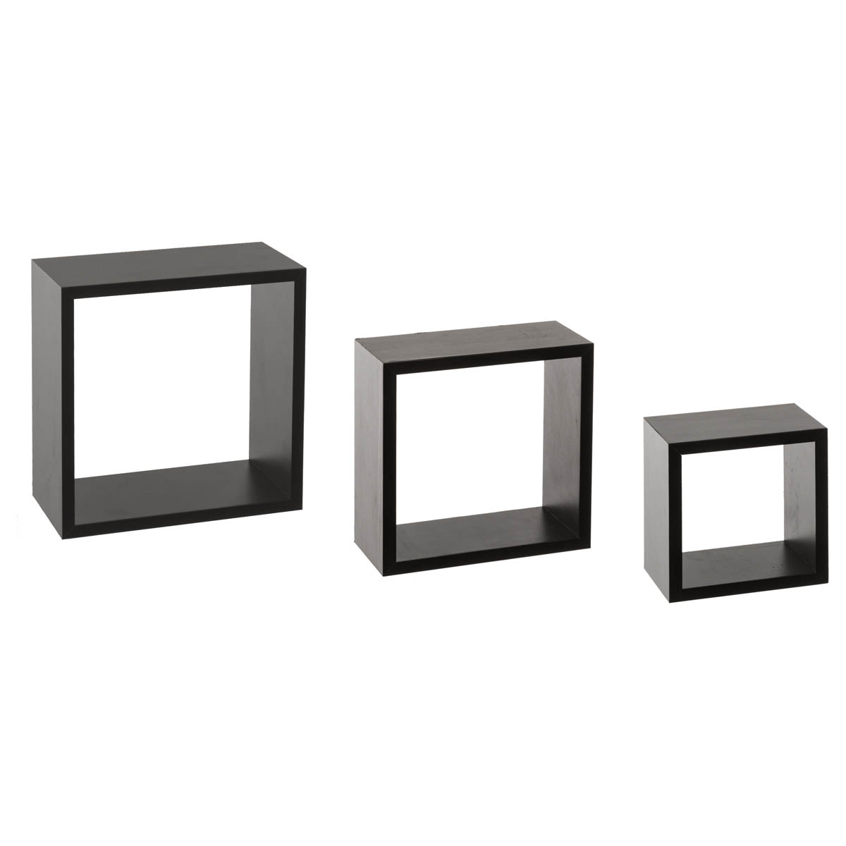Ράφια Τοίχου (Σετ 3τμχ) F-V Black 138956A