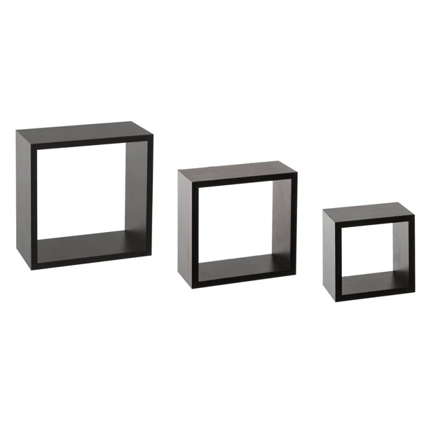 Ράφια Τοίχου (Σετ 3τμχ) F-V Black 138956A