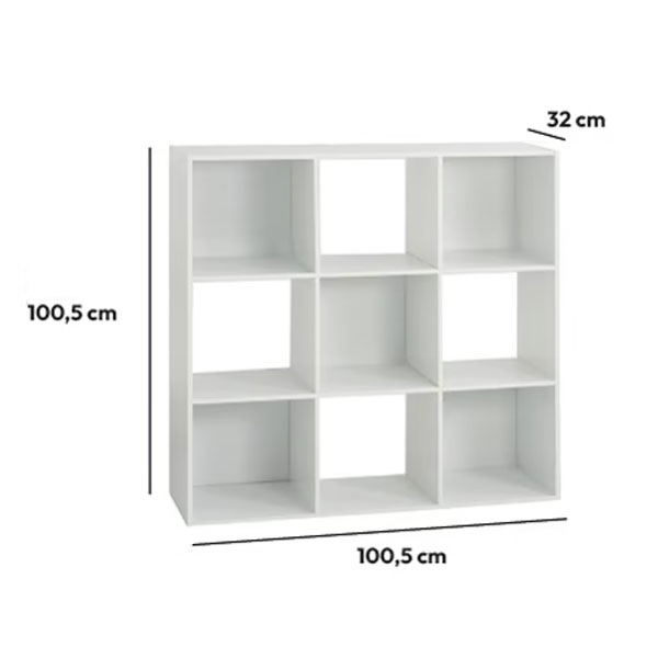 Βιβλιοθήκη Δαπέδου 9 Θέσεων (100 5X32X100 5) F-V Mix Nat 138971 Έπιπλα Βιβλιοθήκες - Ραφιέρες Μοντέρνες Spitishop